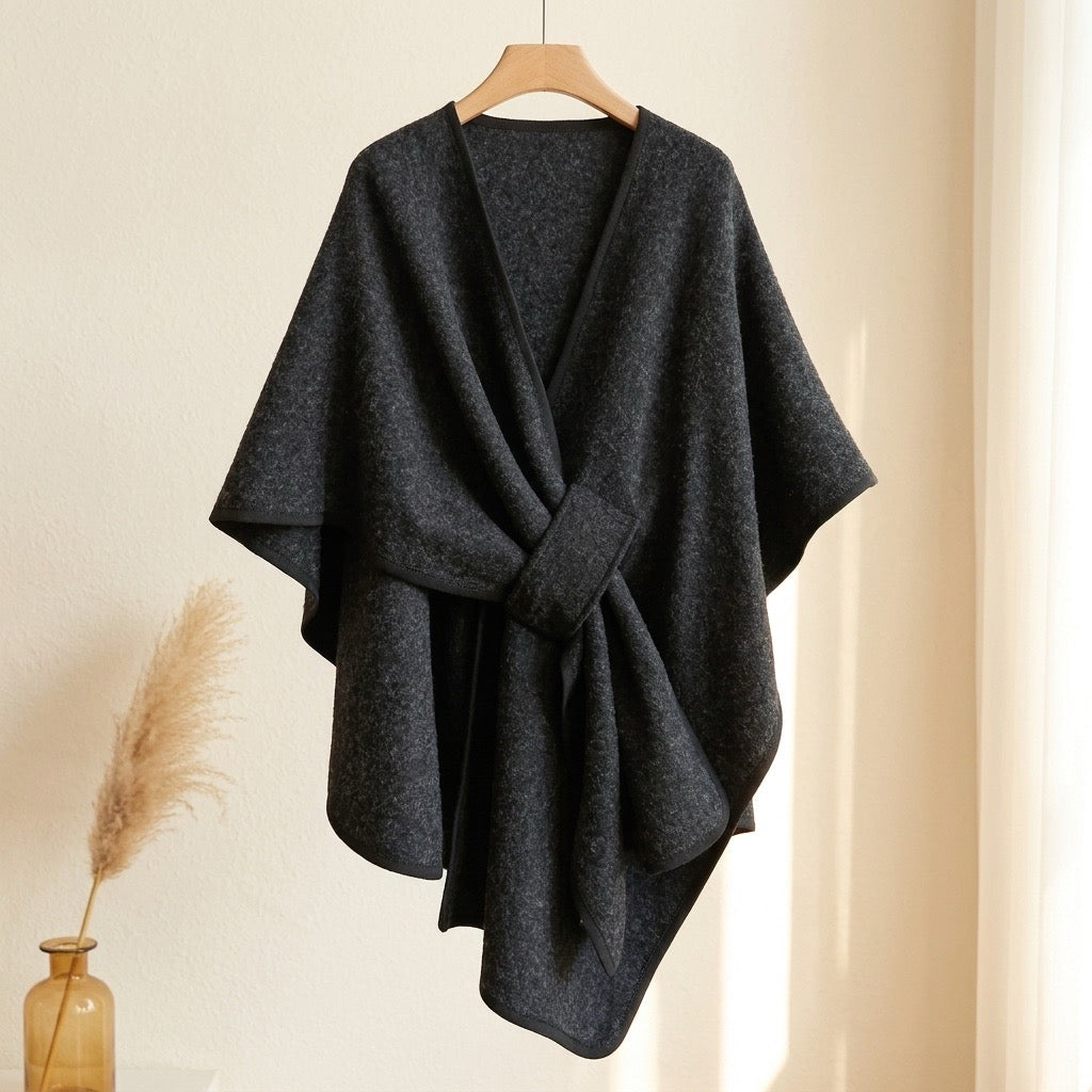 Langer Poncho Schal