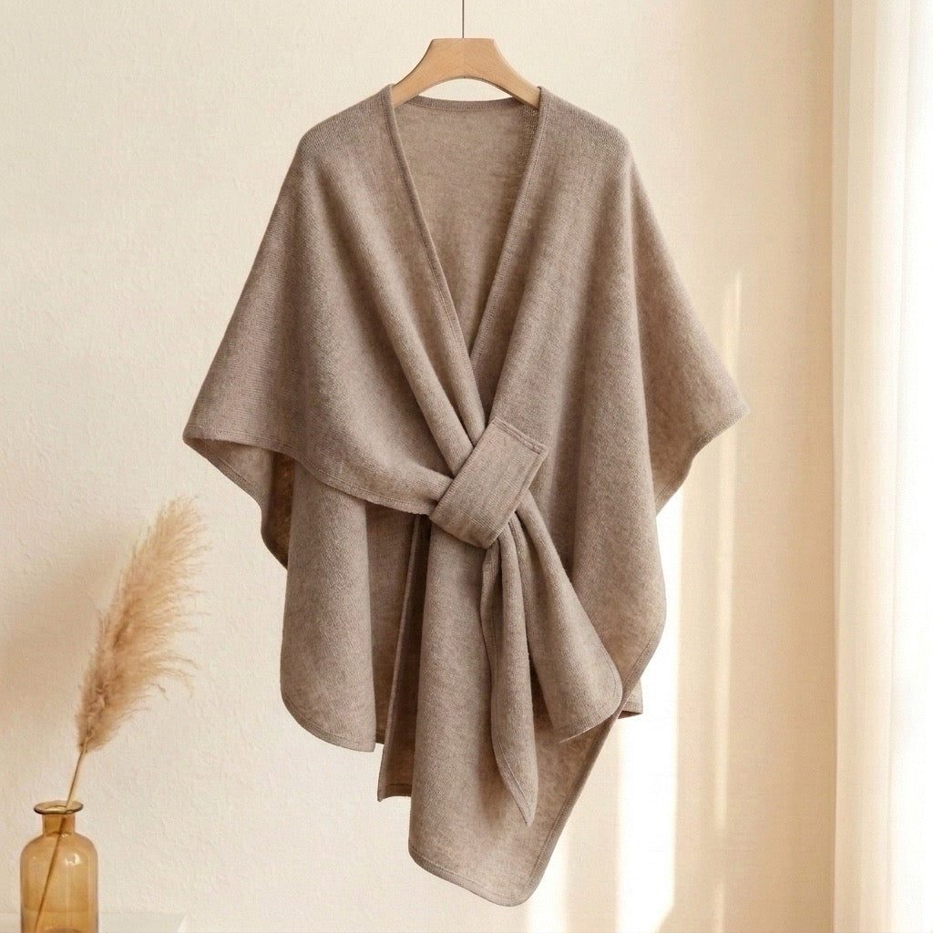 Langer Poncho Schal