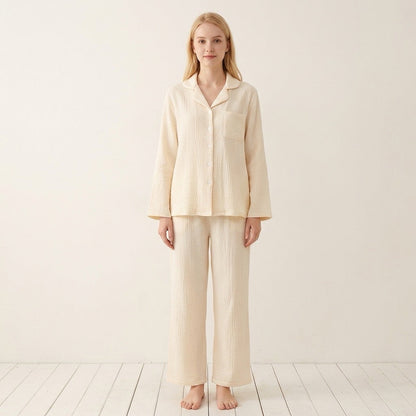 Uni Musselin-Pyjama
