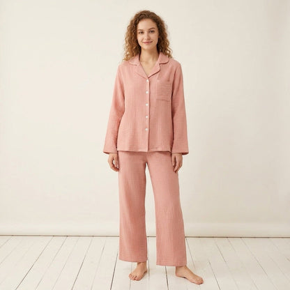 Uni Musselin-Pyjama