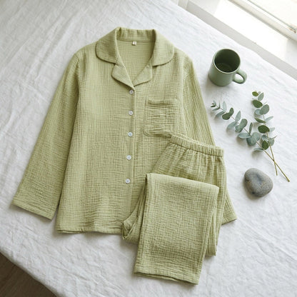 Uni Musselin-Pyjama