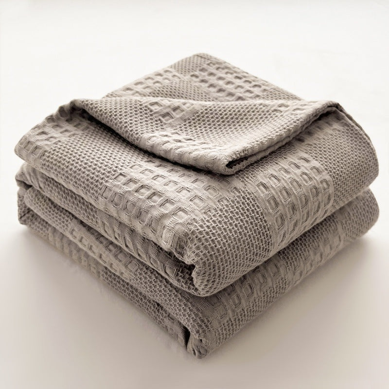 Waffeldecke aus 100 % Baumwolle