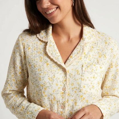 Langer Musselin Pyjama
