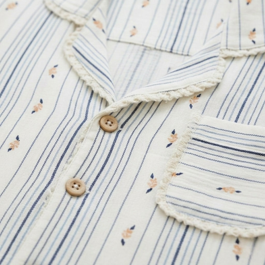 Langer Musselin Pyjama
