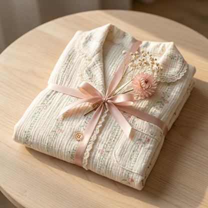 Langer Musselin Pyjama