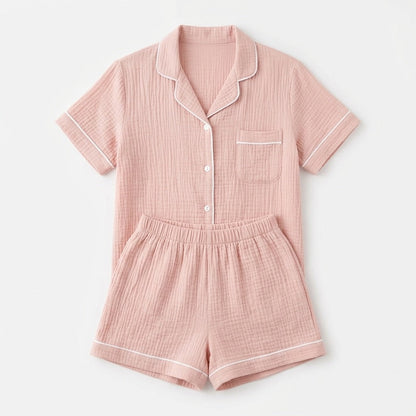 Kurzer Musselin Pyjama