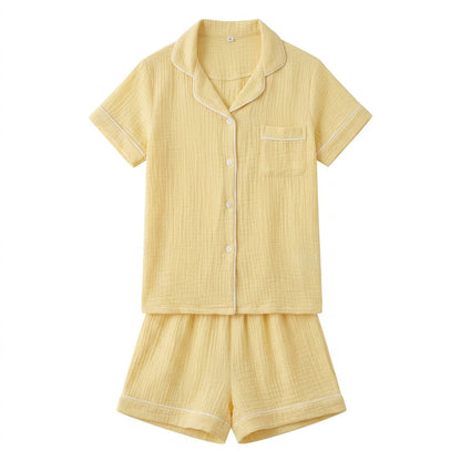 Kurzer Musselin Pyjama
