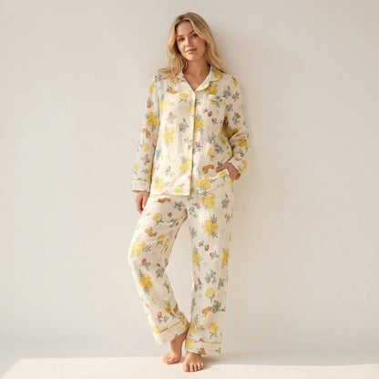 Blumen Musselin Pyjama