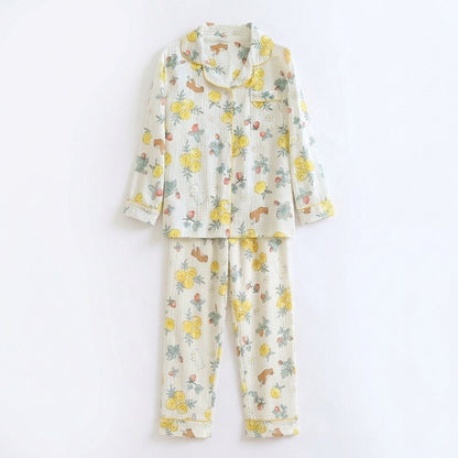 Blumen Musselin Pyjama