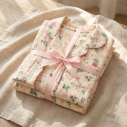Blumen Musselin Pyjama